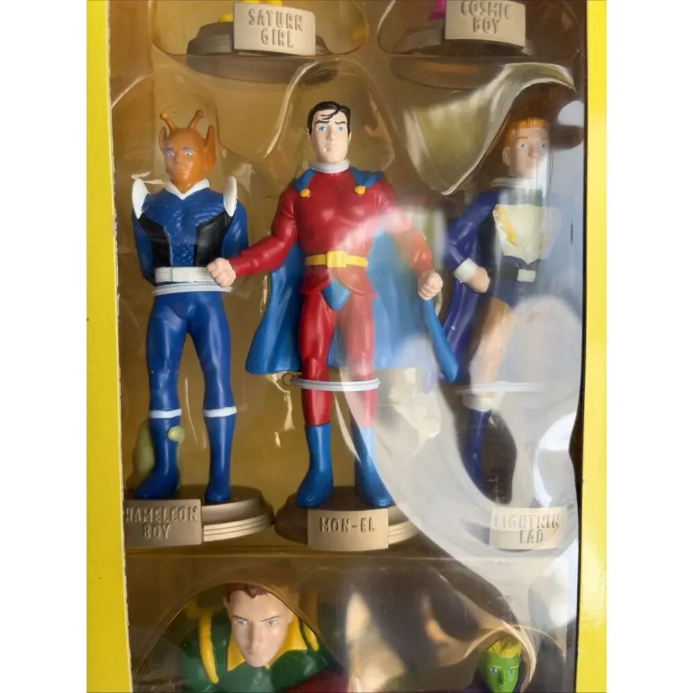 DC Direct 1999 Legion of Super Heroes ClubHouse Roll Call PVC Set 7-Figures New